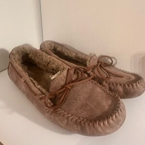 UGG Brown Slippers with Fur Lining